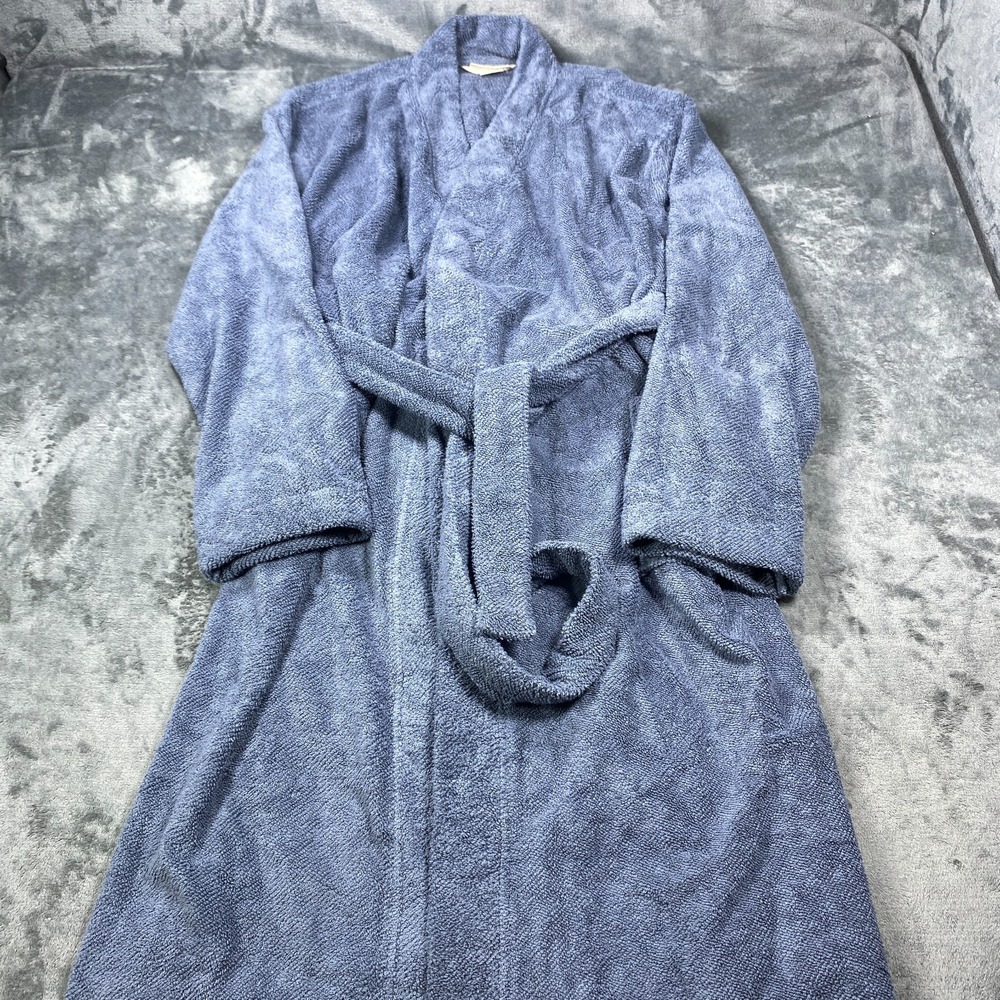 Coyuchi Robe Unisex Cloud Loom Organic Cotton Adult Large/X-Large Terry Cloth